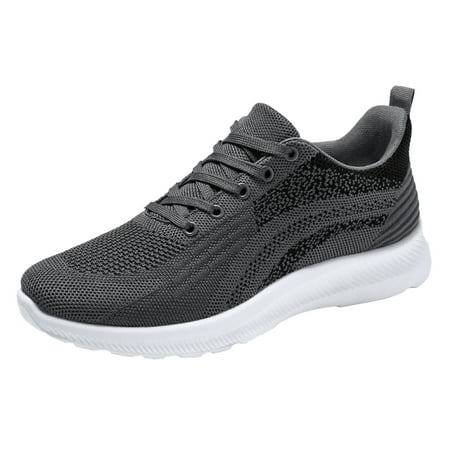 

XDDST Mens Slip On Shoes Fashion Spring and Summer Men Sports Shoes Flat Soft Bottom Mesh Breathable Comfortable Lace Up Casuale Style