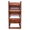 thumbnail image 6 of 3 Tiers Storage Rack, Rectangle Fruit Basket Stand, Utility Shelf Organizer Brown, 6 of 16