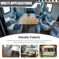 thumbnail image 3 of FORUDESIGNS Blue Marble Print 2 Pcs RV Dinette Cushion Covers Non-Slip Camper Seat Covers Dinette Booth Stretch Sofa Furniture Protector Sofa Slipover for Travel Trailer Couch, 3 of 7