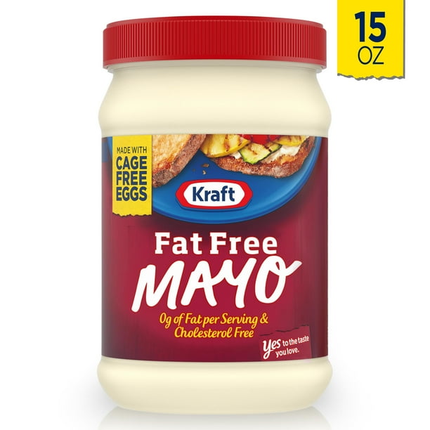 Kraft Fat Free Mayo Non Fat Mayonnaise, 15 fl oz Jar
