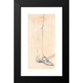 thumbnail image 2 of Jens Juel 9x14 Black Modern Framed Museum Art Print Titled - Study of a Standing Man's Left Leg (1780 - 1789), 2 of 5