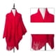 thumbnail image 3 of Poncho tipo chal abierto con parte delantera cálida para mujer, capa con bloques de color, cárdigan de invierno, ponchos para mujer, 3 of 6