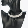 thumbnail image 3 of Collar de moda, collar de boda, cadena de clavícula con diamantes, collar multicapa, 3 of 6