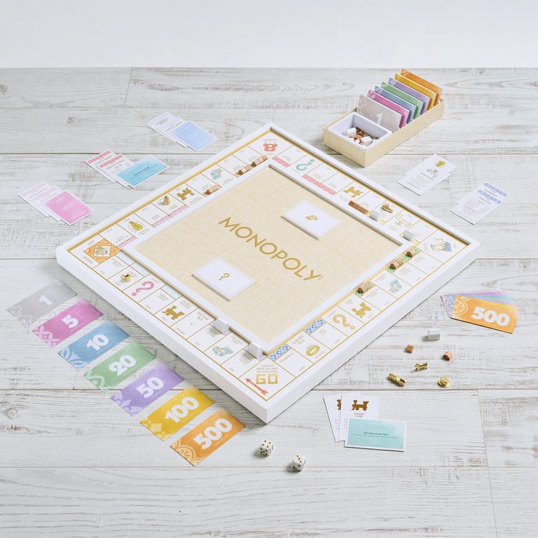WS Game Company Classic Monopoly Bianco Edition Board Card Game
