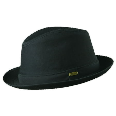 UPC 016698776912 product image for Stetson Xlarge Mens Cotton Blend Water Repellent Fedora Hat, Black | upcitemdb.com
