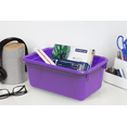 thumbnail image 5 of Storex Plastic Cubby Bin, Kids' Craft and Supply Storage, Purple, 5-Pack, 5 of 10