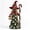 Green Witch Hat, variant on Charming Christmas Witch Figurine, 6.7 in Green Hat and Pine Robe With Lantern and Staff, Standing Decor For Fireplace Mantel - Green Witch Hat