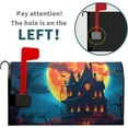 thumbnail image 2 of Halloween Starry Night Haunted Castle Mailbox Covers Magnetic Standard Size 18" X 21",Spooky Pumpkins Bats Full Moon Mailbox Wraps Post Letter Box Cover for Holiday Garden Yard Decor, 2 of 6
