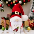 thumbnail image 2 of Esho Swedish Elf Dwarf Santa Dolls Plush Knit Christmas Gnomes Table Stand Decor, 2 of 8