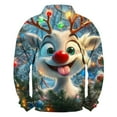 thumbnail image 3 of Fengactive Christmas Sweatshirts for Men Reindeer Graphic Pullover Vintage Holiday Long Sleeve 1/4 Zip Stand Collar Tops, 3 of 3