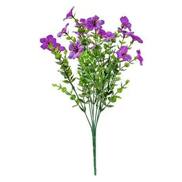 Ramo de flores para exteriores, arreglo floral artificial realista, decoración para el hogar y el jardín