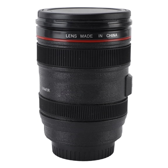 BIMZUC 420 ml Camera‑Lens Coffee Mug – Portable, Leak‑Proof, Multi‑Use Travel Cup for Photographers & Coffee Lovers