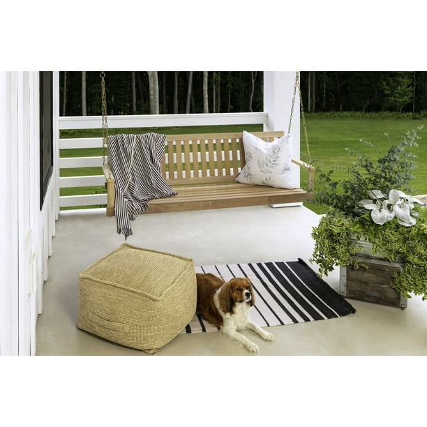 JackPost Jennings 2 Person Wood Porch Swing Brown
