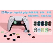 20 Pieces Analog Stick Joystick Controller Performance Thumb Grips Compatible with PS5, PS4, Xbox One, Xbox Series X/S Controller Joystick Grips