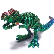 3D Printed Model Skull Tyrannosaurus Rex,Flexible Dinosaur Statue,Joint Mobility Dragon,Home Office Decor,Interesting Toys for Autism/ADHD,Festival Gifts,Fidget Toys, Executive Desk Animals Toy