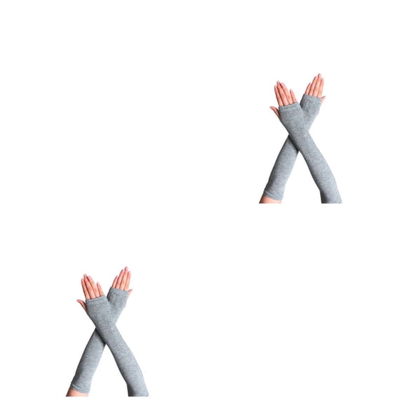 Guantes sin dedos Bearachild para niña Artesanía de punto Negro Type3 NO3