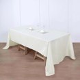 thumbnail image 2 of Efavormart Rectangle Tablecloth, 60"x126" Stain & Wrinkle Resistant Washable Table Cloth, Oblong Decorative Polyester Fabric Table Cover for Dining, Party, Wedding & Baby Shower- Ivory, 2 of 4