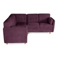 thumbnail image 3 of Sala Esquinera Makora de Velvet Morado Modelo Kravitz, 3 of 8