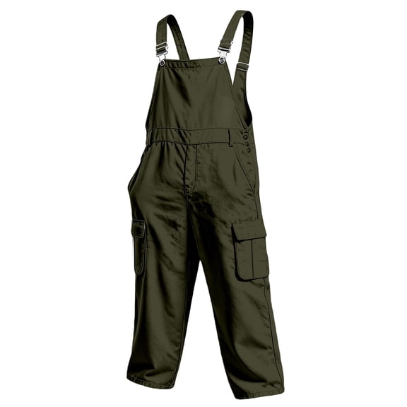SJLDQY Men's Bib Overall Adjustable Straps Denim Overalls for Men Fall Winter Outdoor Casual Utility Workwear with Pockets