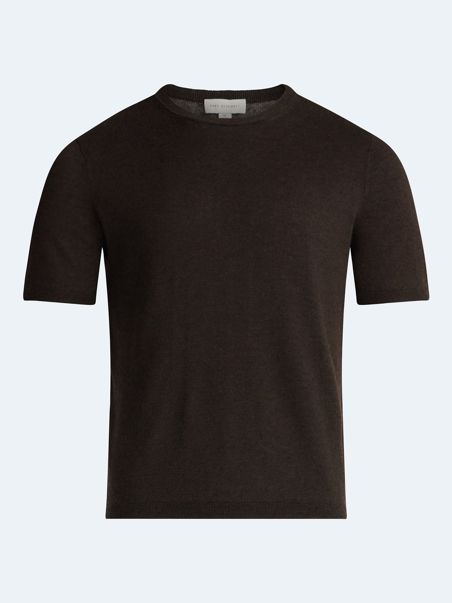 Free Assembly Men's Sweater Tee with Short Sleeves, Sizes S-3XL