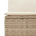 thumbnail image 5 of Bowery Hill 4-Seater PE Rattan Garden Sofa With Adjustable Feet in Beige, 5 of 18