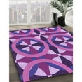 thumbnail image 3 of Ahgly Company Machine Washable Indoor Rectangle Transitional Dark Magenta Purple Area Rugs, 8' x 12', 3 of 7