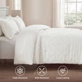 thumbnail image 2 of U by Bedsure King Comforter Set, Boho Tufted Shabby Chic Bedding Comforter Set, 3 Pieces Vintage Farmhouse Bed Set for All Seasons, Ivory White Bedding Set with 2 Pillow Shams, 2 of 8
