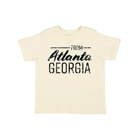 

Inktastic From Atlanta Georgia in Black Distressed Text Gift Toddler Boy or Toddler Girl T-Shirt