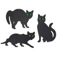 thumbnail image 3 of Cat Figure Ground Insert Decor Set 3 Pcs 2d Lifelike Kitten With Reflective Eyes, 3 of 4