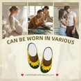 thumbnail image 7 of Daiia Sunflower3 Print Women’s Fuzzy Slippers Memory Foam Lightweight House Shoes Cozy Loafer Flannel House Shoes-44/45, 7 of 7