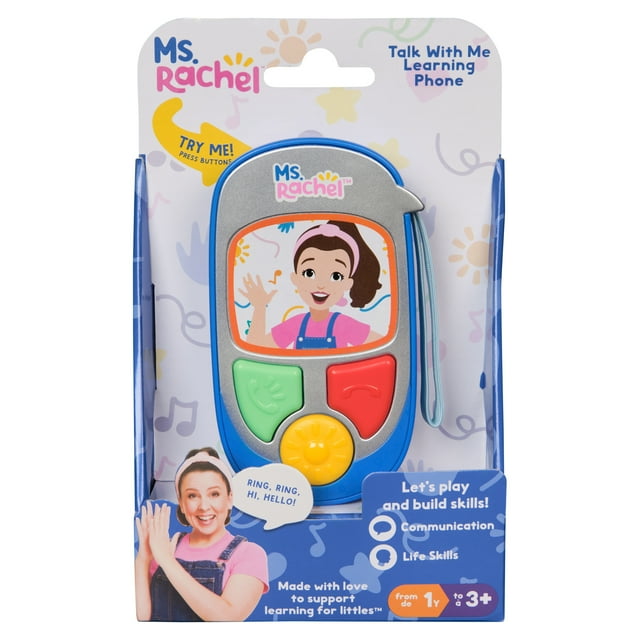 Ms. Rachel Electronic Talk with Me Learning Phone with Conversational Phrases For Kids Ages 1+