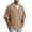 A#Khaki, variant on Fanshiluo Men's Drop Shoulder Short Sleeve Polo Shirt, Loose Casual Collared Top,Size:L,Big and Tall Men