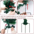 thumbnail image 2 of 1 Paquet d'Arbres de Noël de Sentier Prééclairés de 30 Pouces, Remplissage d'Urne de Noël Artificielle avec 10 Lumières DEL, Baies Rouges, Pommes de Pin et Boules, Ornements à Piles, Décor des Fêtes pour Allée et Cour, 2 of 9