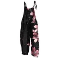 thumbnail image 2 of Girls Printed Cami Jumpsuits Sleeveless Spaghetti Straps Jumpsuit Fashion Casual Loose Trousers with Pockets Black 15-16 Years, 2 of 7