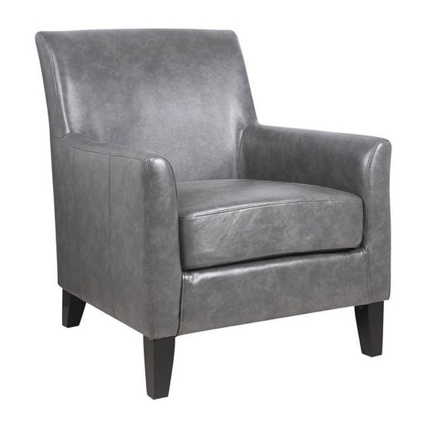 JGW Furniture Y3066AG Verslatile Club Chair, Antique Grey Walmart