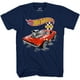 thumbnail image 1 of Camiseta Hot Wheels de manga corta para niños, azul marino, talla L, 1 of 7