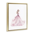 thumbnail image 3 of Stupell Industries Princess Joy Ballgown Gold Framed Floater Canvas Wall Art, design by Christine Simpson Art, 3 of 9