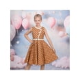 thumbnail image 2 of Sunny Fashion Girls Dress Polka Dot Butterfly Belt Asymmetrical Playful 6 Years, 2 of 7