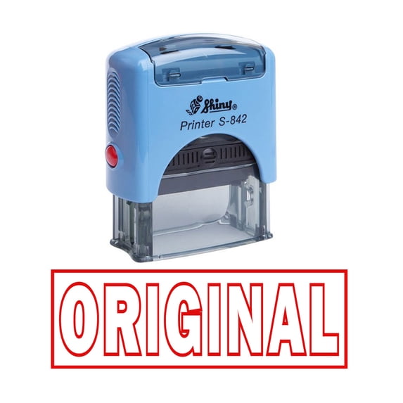 ORIGINAL Self Inking Rubber Stamp Office Stationary Custom Shiny Stamp
