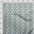 thumbnail image 2 of oneOone Cotton Silk Fabric Geometric Ikat Printed Fabric 1 Yard 42 Inch Wide, 2 of 4