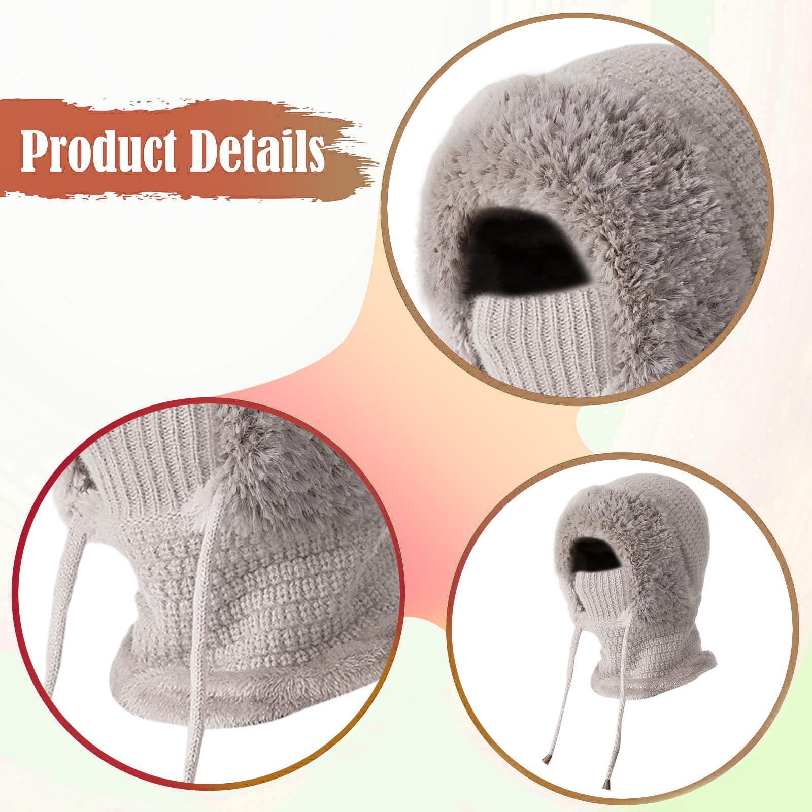 DimyFew Balaclava Ski Mask Balaclava Hood Thermal Comfortable Breathable Warm Winter Hat grey
