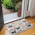 thumbnail image 2 of Husky Dog Flower Floral Door Rugs,Washable Non Slip Door Mats Indoor,Decorative Door Mats,Entry Mat Indoor for Entrance,Bedroom,Kitchen,Bathroom,17"x30", 2 of 6