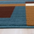 thumbnail image 7 of Allstar blue Area Rug. Contemporary. Abstract. Traditional. Formal. Shapes. Spirals. Circles (7' 7" x 10' 6"), 7 of 7