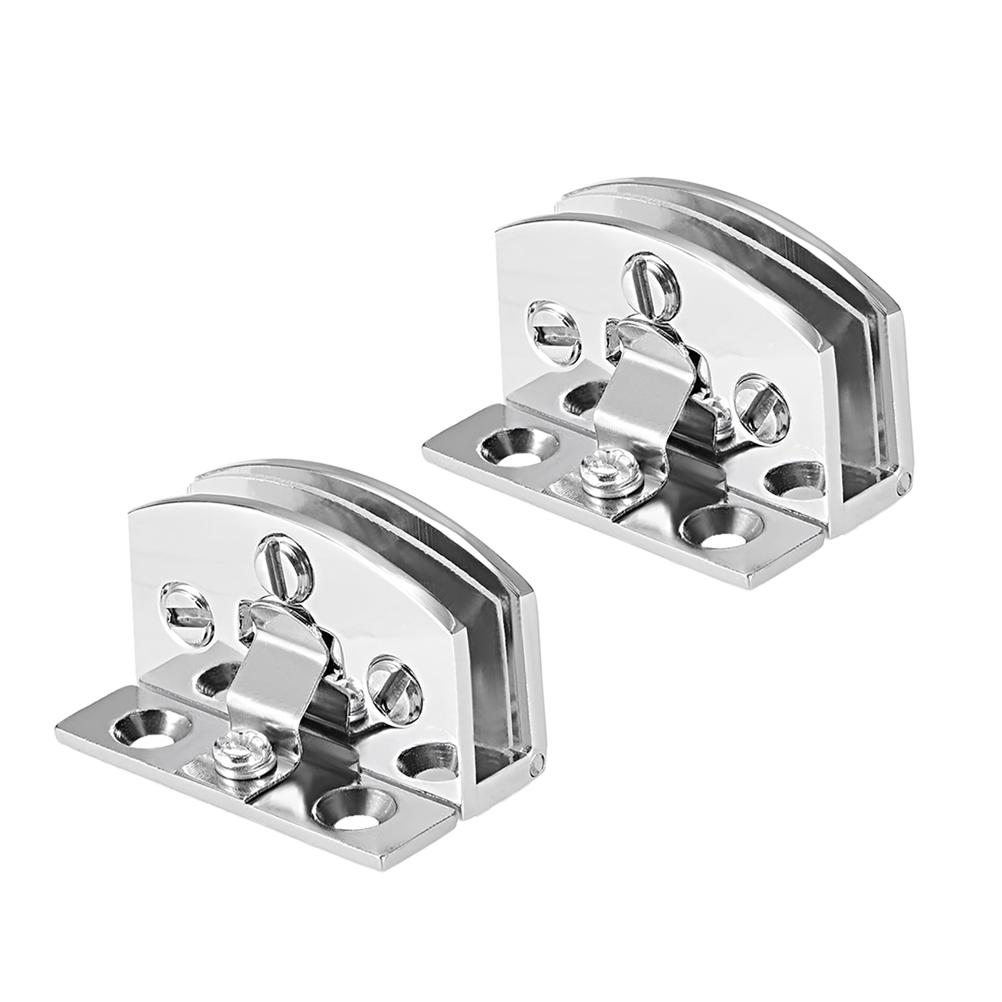 Glass Hinge Cabinet Door Hinge Glass Clamp Stainless Steel For 5-8mm 2Pcs
