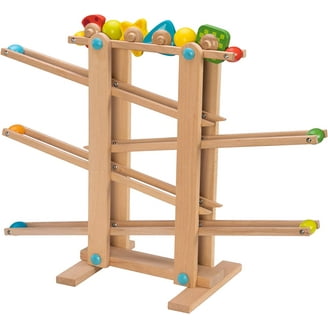 Hape Kids Wooden Loop de Loop Marble Highway Spiral Run 129-Piece