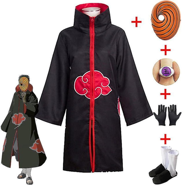 2023-tobi Cosplay Costume For Boys Obito Mask Carnival Halloween Costume For Kids Adult Suitable For Height 135cm-185cm