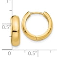 thumbnail image 4 of 14K Yellow Gold Huggie Earrings, 4 of 6