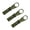 Army Green, variant on 3PC Water Bottle Webbing Buckle 5.3x1.0 Inch Nylon Strap Clip for Outdoor Hiking Camping Mountaineering