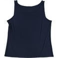 thumbnail image 2 of Alfani Womens Solid Tank Top, Blue, X-Large, 2 of 2