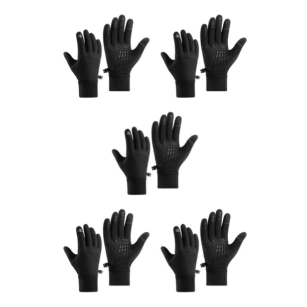 Eigraketly Guantes térmicos impermeables y resistentes al viento para condiciones extremas de invierno Guantes para pantalla táctil Negro M Type2 NO2
